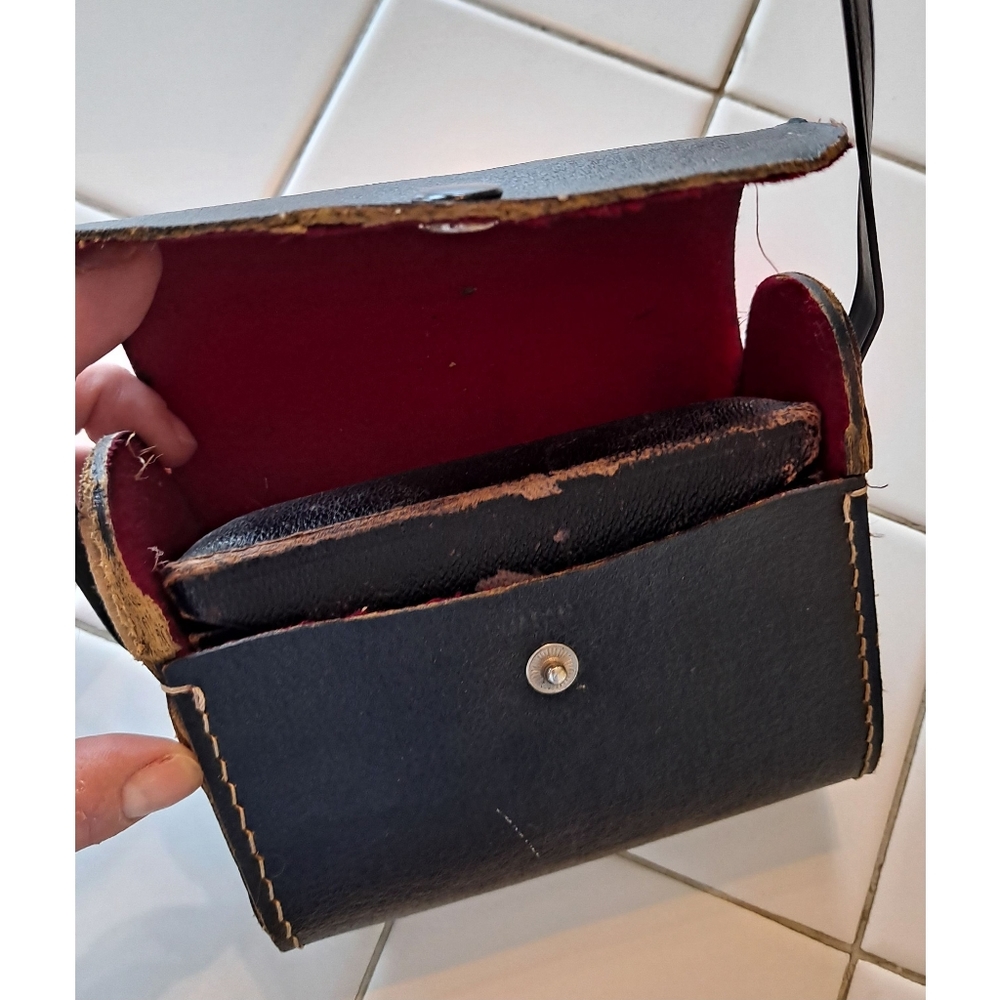 Carl Zeiss Jena black shoulder bag binocular vintage theater case purse opera - Picture 6 of 16